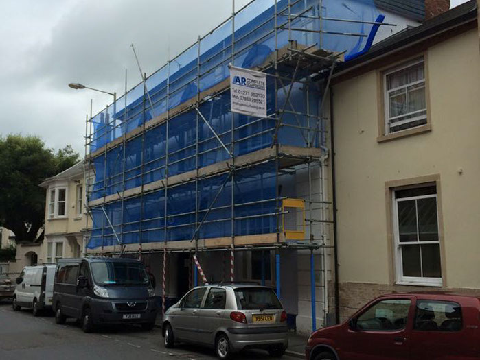 indoorscaffolding in barnstaple north devon