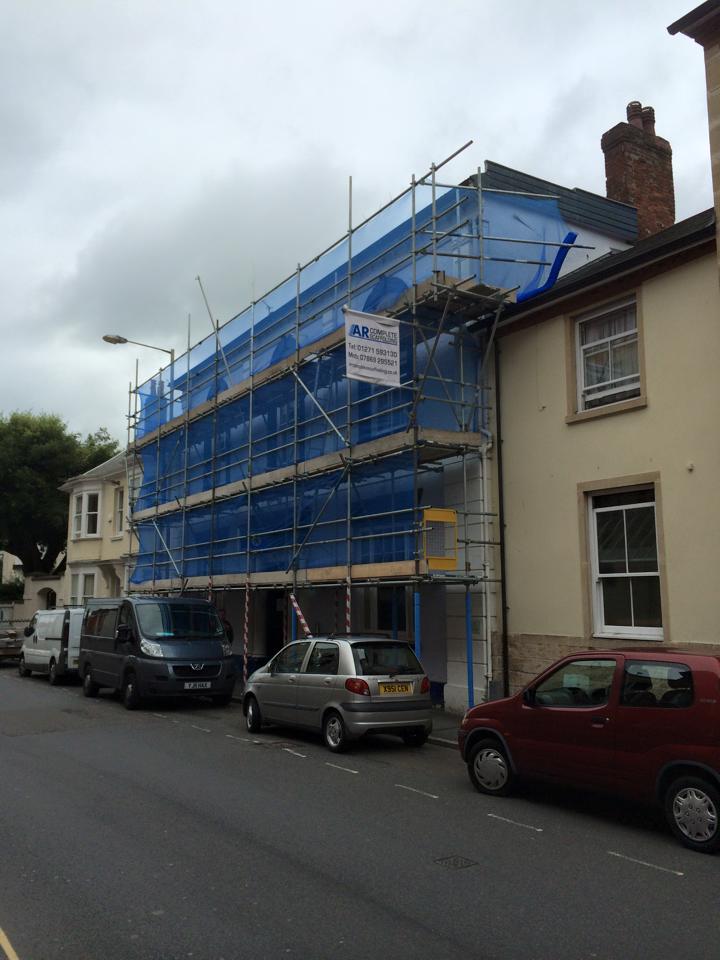 indoorscaffolding in barnstaple north devon