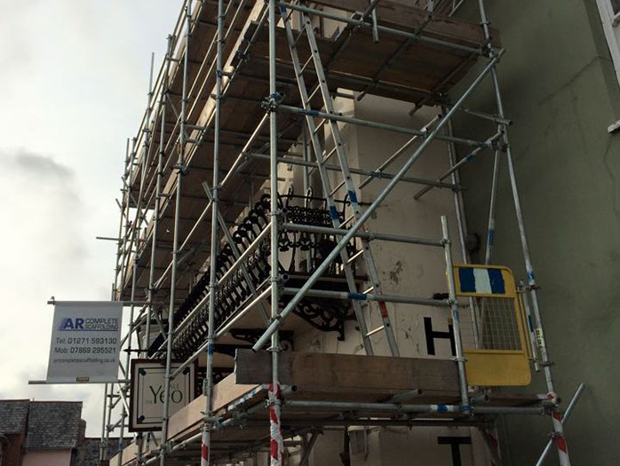 indoorscaffolding in barnstaple north devon