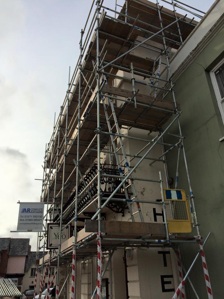 indoorscaffolding in barnstaple north devon