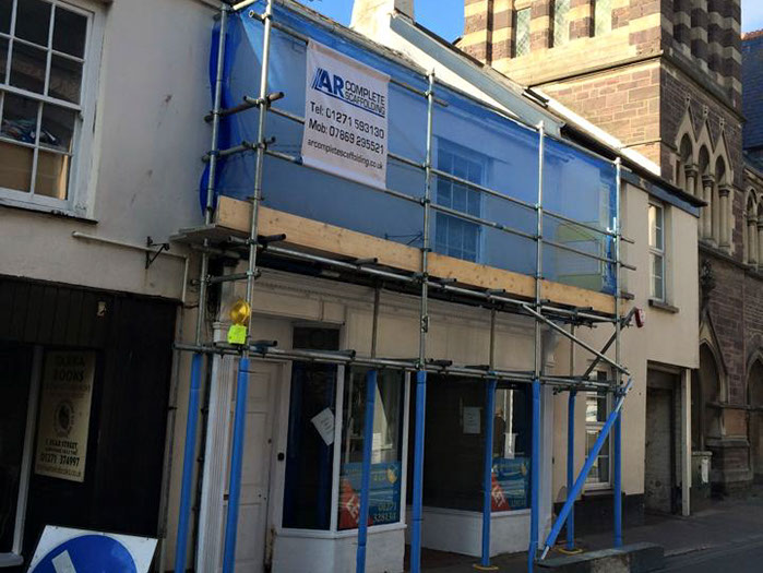 indoorscaffolding in barnstaple north devon