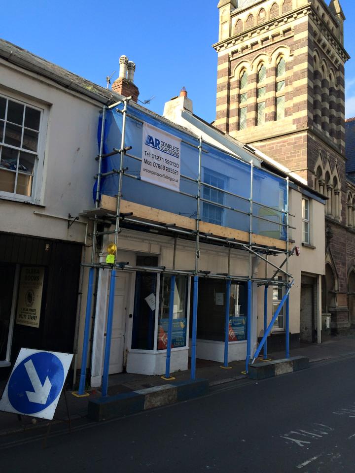 indoorscaffolding in barnstaple north devon