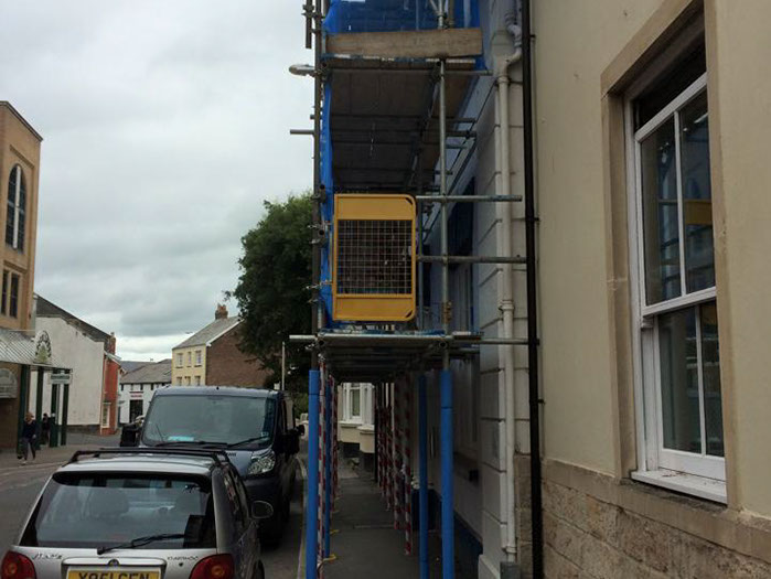 indoorscaffolding in barnstaple north devon