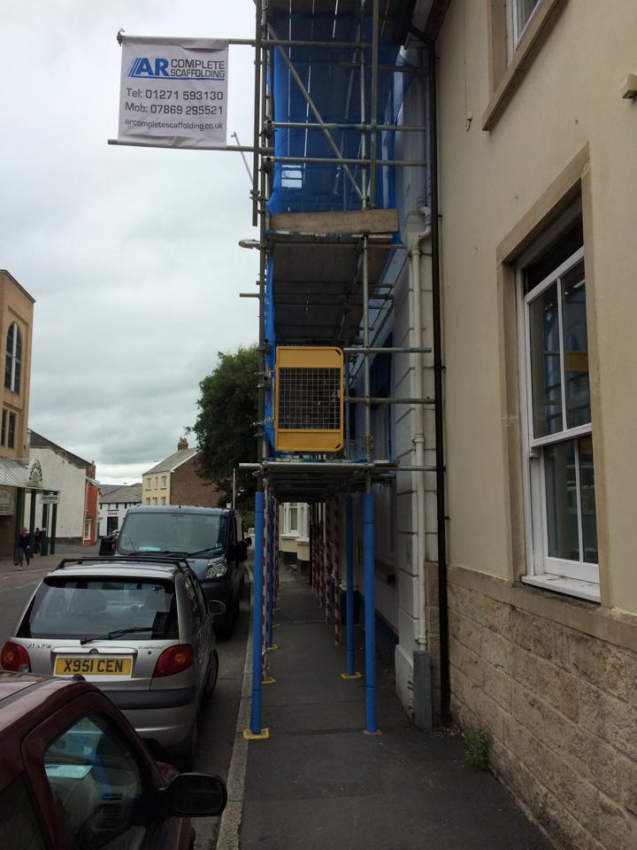 indoorscaffolding in barnstaple north devon