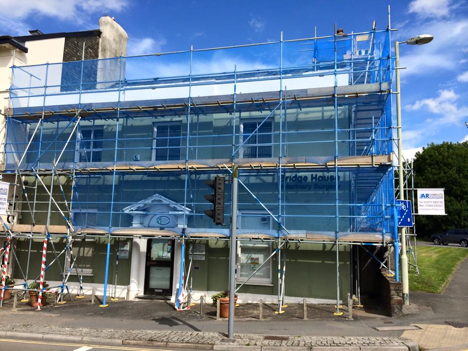 indoorscaffolding in barnstaple north devon