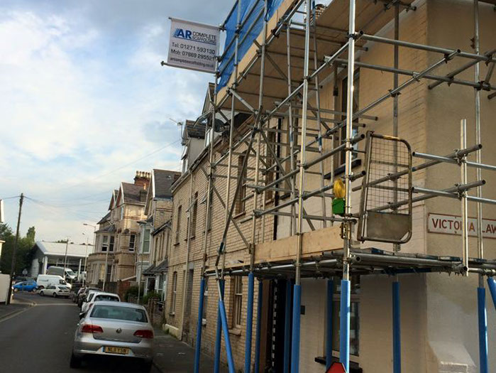 indoorscaffolding in barnstaple north devon