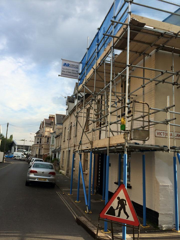 indoorscaffolding in barnstaple north devon