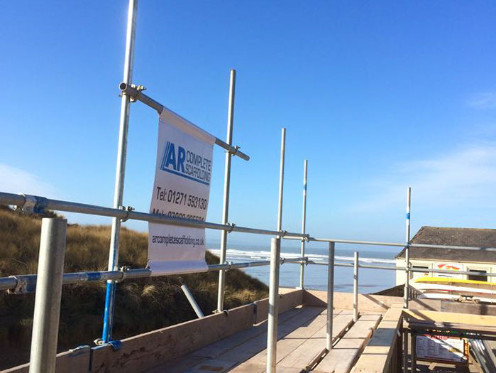 indoorscaffolding in barnstaple north devon