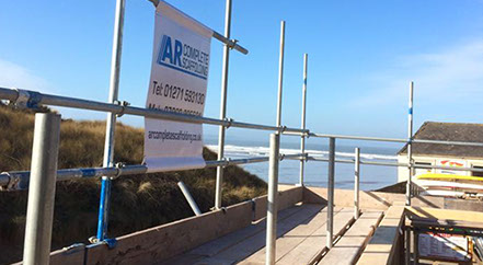 large scaffolding in barnstaple in north devon